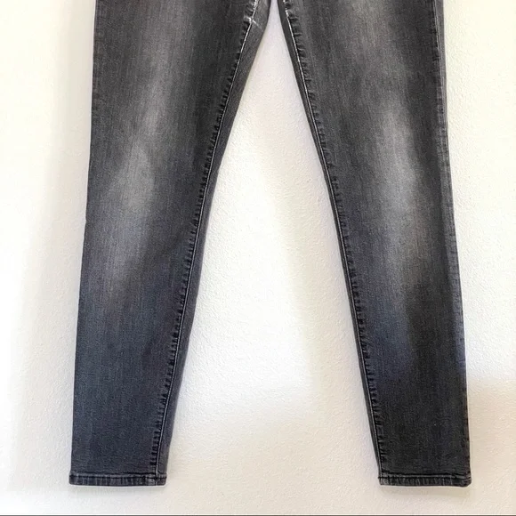 Gap 1969 Mid Rise Legging Jean Jegging Distressed Charcoal 32 / 14 - Picture 4 of 12